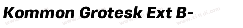 Kommon Grotesk Ext B字体转换